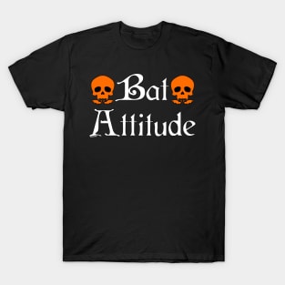 Bat Attitude (Orange Version) T-Shirt